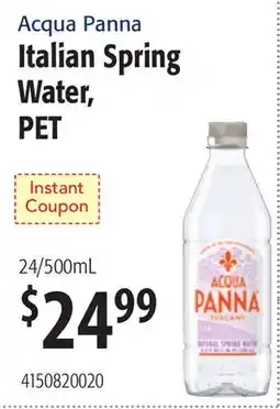 Restaurant Depot Acqua Panna Italian Spring Water, PET offer