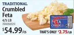 Restaurant Depot TRADITIONAL Crumbled Feta offer
