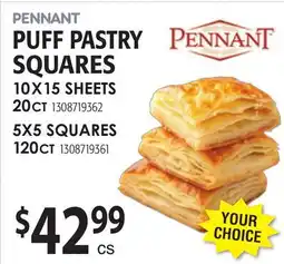 Restaurant Depot PENNANT PUFF PASTRY SQUARES offer