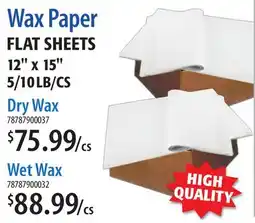 Restaurant Depot Wax Paper offer