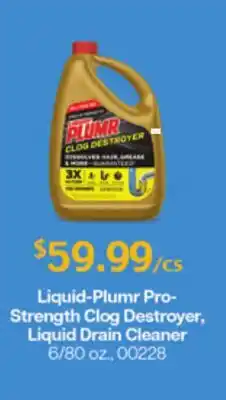 Restaurant Depot Liquid-Plumr Pro-Strength Clog Destroyer, Liquid Drain Cleaner offer