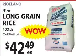 Restaurant Depot RICELAND 4% LONG GRAIN RICE offer