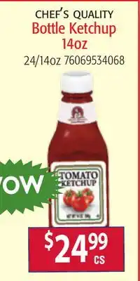 Restaurant Depot CHEF'S QUALITY Bottle Ketchup offer