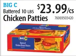 Restaurant Depot BIG C Battered 10 LBS Chicken Patties offer