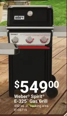 Ace Hardware Weber Spirit E-325 Gas Grill offer