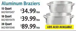 Restaurant Depot Aluminum Braziers offer