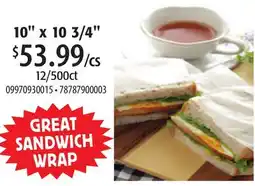 Restaurant Depot GREAT SANDWICH WRAP offer
