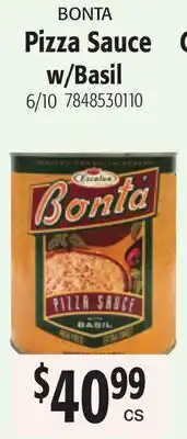 Restaurant Depot BONTA Pizza Sauce w/Basil offer