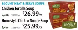 Restaurant Depot CHICKEN TORTILLA SOUP, HOMESTYLE CHICKEN NOODLE SOUP offer