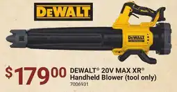 Ace Hardware DEWALT 20V MAX XR Handheld Blower (tool only) offer