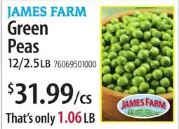 Restaurant Depot JAMES FARM Green Peas offer