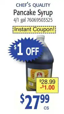 Restaurant Depot Pancake Syrup offer