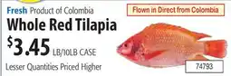Restaurant Depot Fresh Product of Colombia Whole Red Tilapia offer