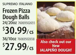 Restaurant Depot SUPREMO ITALIANO Frozen Pizza Dough Balls offer