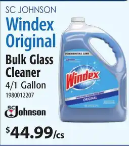 Restaurant Depot SC JOHNSON Windex Original Bulk Glass Cleaner offer