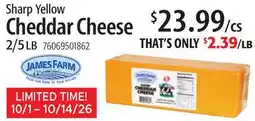 Restaurant Depot Sharp Yellow Cheddar Cheese offer