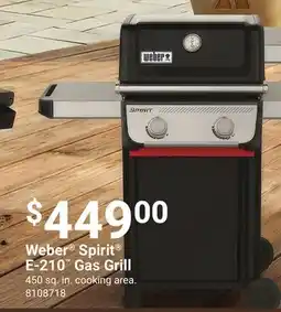 Ace Hardware Weber Spirit E-210 Gas Grill offer