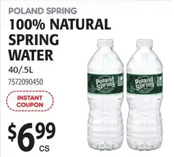Restaurant Depot POLAND SPRING 100% NATURAL SPRING WATER offer
