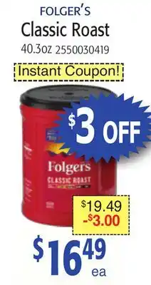 Restaurant Depot FOLGER'S Classic Roast offer