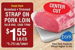 Restaurant Depot Fresh Pork Boneless • Trimmed STRAP ON PORK LOIN offer