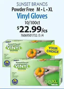 Restaurant Depot Powder Free M • L • XL Vinyl Gloves offer