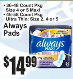 SuperFresh Always Pads offer