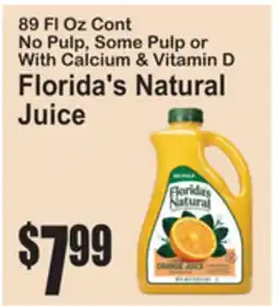 SuperFresh Florida's Natural Juice offer