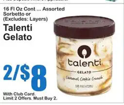 SuperFresh Talenti Gelato offer