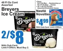 SuperFresh Breyers Ice Cream offer