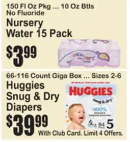 SuperFresh Nursery Water offer