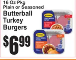 SuperFresh Butterball Turkey Burgers offer