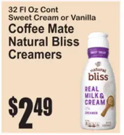 SuperFresh Coffee Mate Natural Bliss Creamers offer