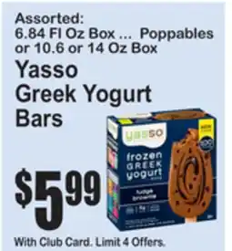 SuperFresh Yasso Greek Yogurt Bars offer