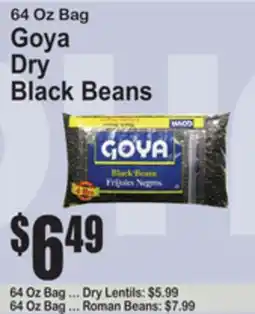 SuperFresh 64 Oz Bag Goya Dry Black Beans offer