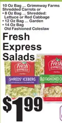 SuperFresh Fresh Express Salads offer