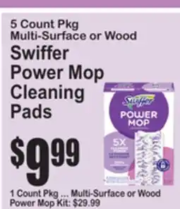 SuperFresh Swiffer Power Mop Cleaning Pads offer