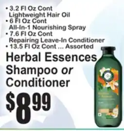 SuperFresh Herbal Essences Shampoo or Conditioner offer