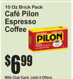 SuperFresh 10 Oz Brick Pack Café Pilon Espresso Coffee offer