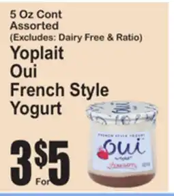 SuperFresh Yoplait Oui French Style Yogurt offer