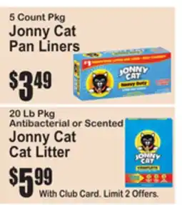 SuperFresh 5 Count Pkg Jonny Cat Pan Liners, 20 Lb Pkg Antibacterial or Scented Jonny Cat Cat Litter offer