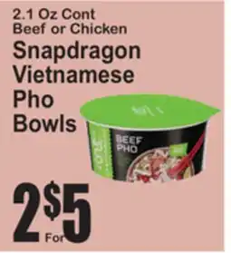 SuperFresh Snapdragon Vietnamese Pho Bowls offer