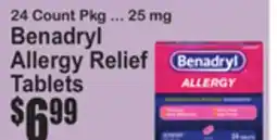 SuperFresh Benadryl Allergy Relief Tablets offer