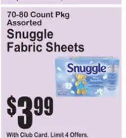 SuperFresh Snuggle Fabric Sheets offer