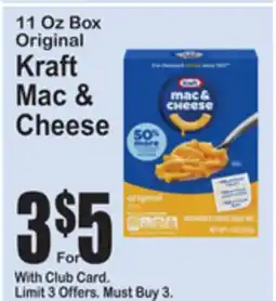SuperFresh 11 Oz Box Original Kraft Mac & Cheese offer