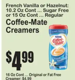 SuperFresh Coffee-Mate Creamers offer