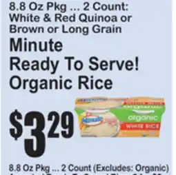 SuperFresh Minute Ready To Serve! Organic Rice offer