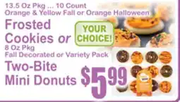 SuperFresh Frosted Cookies or Two-Bite Mini Donuts offer