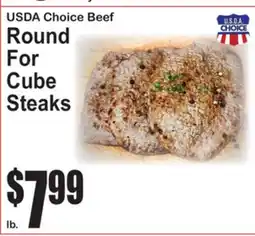 SuperFresh USDA Choice Beef Round For Cube Steaks offer