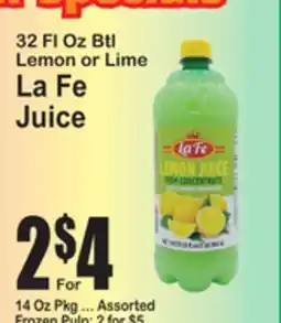 SuperFresh La Fe Juice offer
