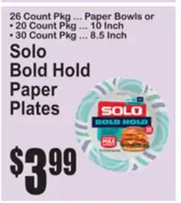 SuperFresh Solo Bold Hold Paper Plates offer